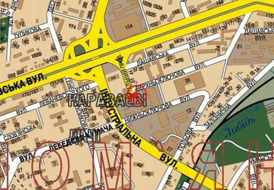 Схема рекламной плоскости по адресу Вадима Гетьмана пер. - Верхнеключевая ул.