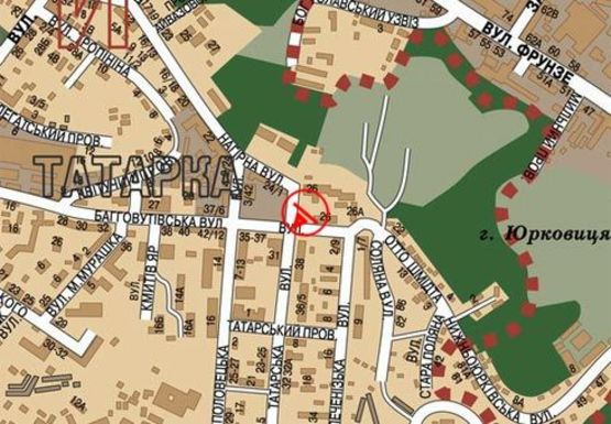 Схема рекламної площини за адресою Татарская ул. - Отто Шмидта ул., 26