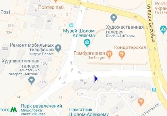 Схема рекламной плоскости по адресу Скоропадского ул., 9/2