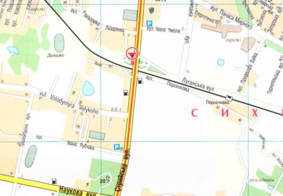 Схема рекламной плоскости по адресу Стрыйская ул., 98