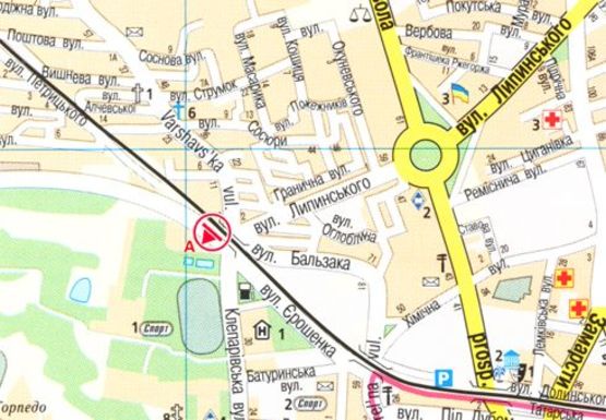 Схема рекламной плоскости по адресу Клепаровская ул. (мост)