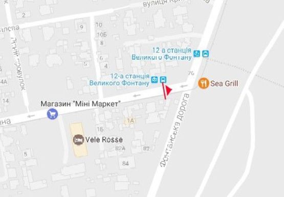 Схема рекламной плоскости по адресу Фонтанская дорога 13-я ст., 104