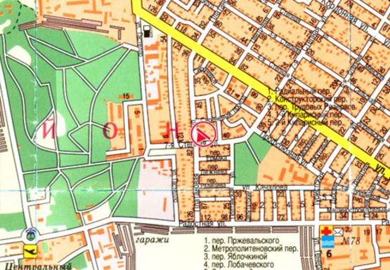 Схема рекламной плоскости по адресу Платановая ул. - 7-я Степная ул.