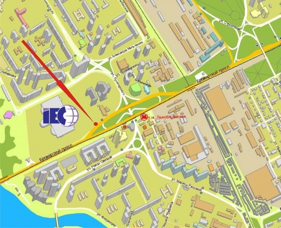 Схема рекламної площини за адресою Броварской просп. (ст.м. «Левобережная»)-в центр - призма1