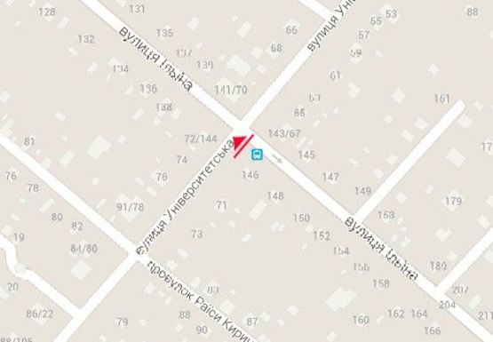 Схема рекламной плоскости по адресу Надпольная.ул - Университетская ул.