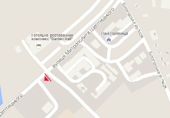 Схема рекламной плоскости по адресу Шептицкого ул.,  центральный рынок, автовокзал