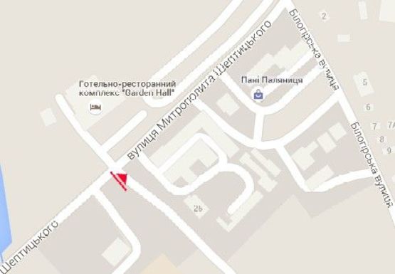 Схема рекламной плоскости по адресу Шептицкого ул.,  центральный рынок, автовокзал