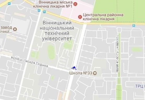 Схема рекламной плоскости по адресу Юности пр., 8 - В. Порика ул.