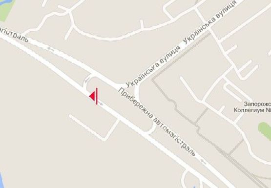 Схема рекламной плоскости по адресу Набережная магистраль - Украинская ул.