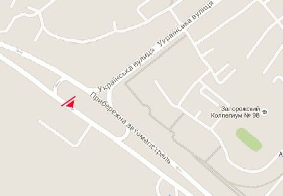 Схема рекламной плоскости по адресу Набережная магистраль - Украинская ул.