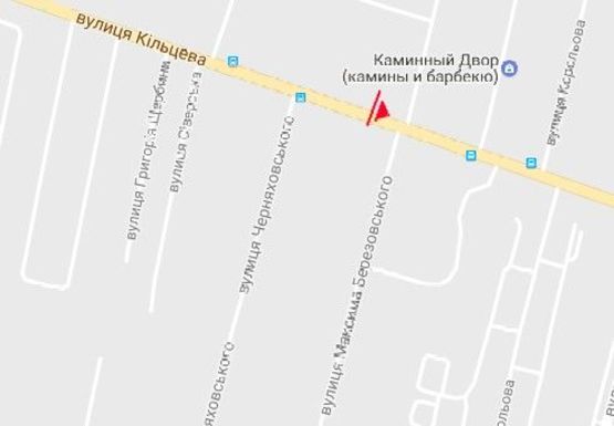 Схема рекламной плоскости по адресу Кольцевая ул. - Архитектурная ул.