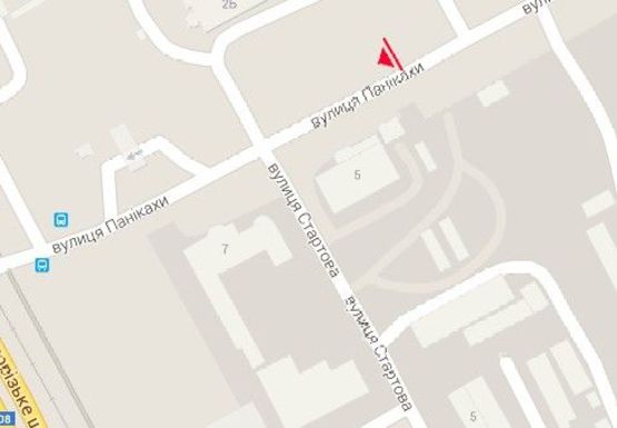 Схема рекламной плоскости по адресу Паникахи ул., 2