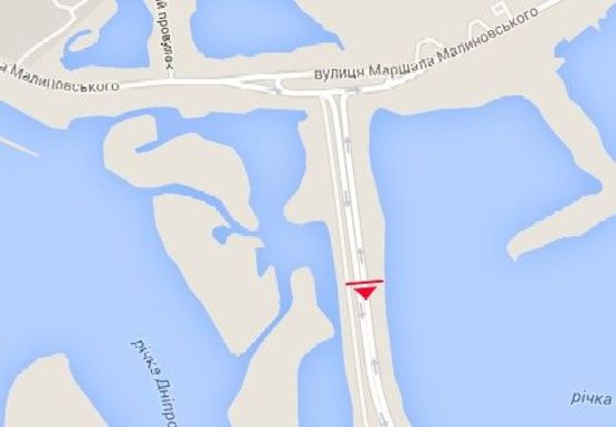 Схема рекламной плоскости по адресу От Усть-Самарского моста к Малиновского ул.