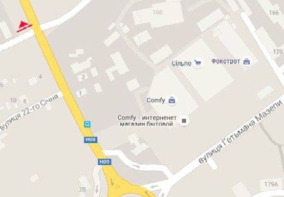 Схема рекламной плоскости по адресу Набережная им. Стефаника