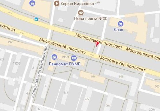 Схема рекламної площини за адресою Московский пр. 259