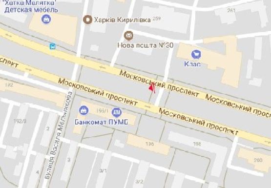 Схема рекламной плоскости по адресу Московский пр. 259