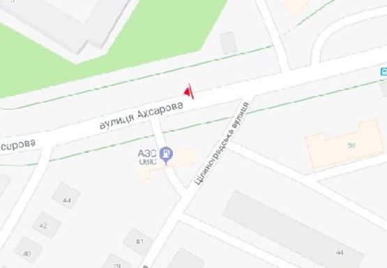 Схема рекламної площини за адресою Ахсарова ул., 7