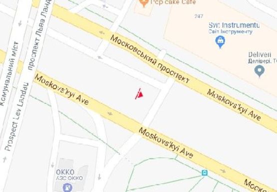 Схема рекламної площини за адресою Московский пр., 247