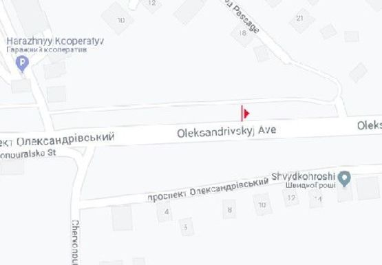 Схема рекламной плоскости по адресу Александровский пр. - Васнецова проезд