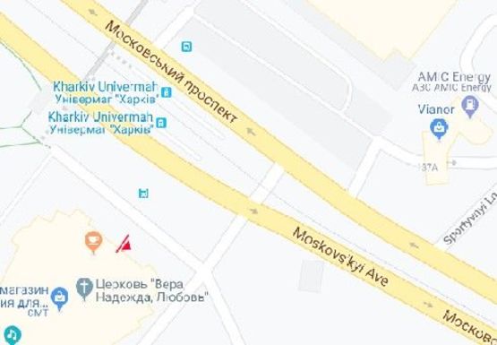 Схема рекламної площини за адресою Московский пр., 94 - Дом культуры (остановка)