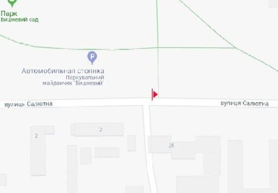 Схема рекламной плоскости по адресу Салютная, 2 ул.