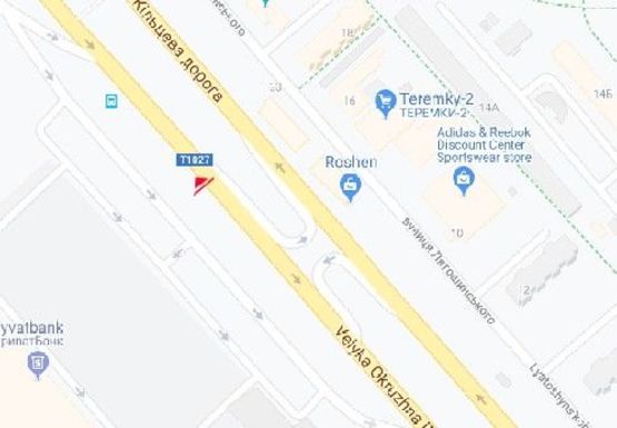 Схема рекламной плоскости по адресу Кольцевая дорога