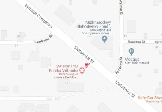 Схема рекламной плоскости по адресу Стеценка ул., 19