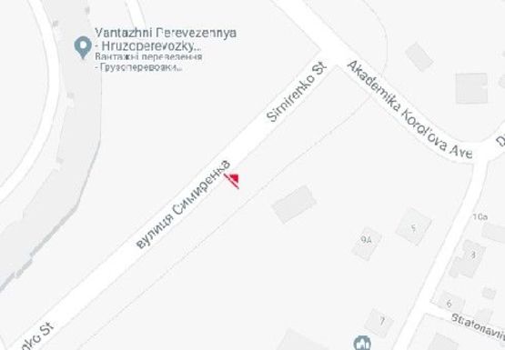 Схема рекламной плоскости по адресу Симиренка ул., 31 (напротив)