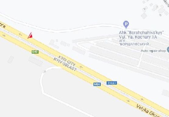 Схема рекламной плоскости по адресу Кольцевая дорога