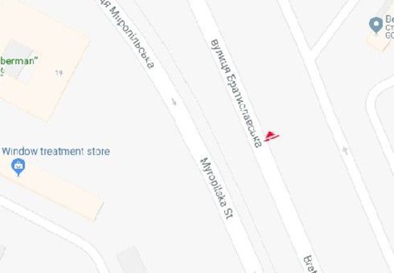 Схема рекламной плоскости по адресу Братиславская ул., 16 (напротив)