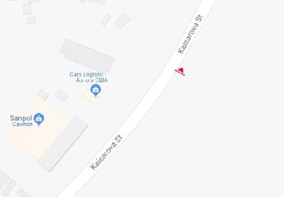 Схема рекламной плоскости по адресу Кайсарова ул., 11а (напротив)