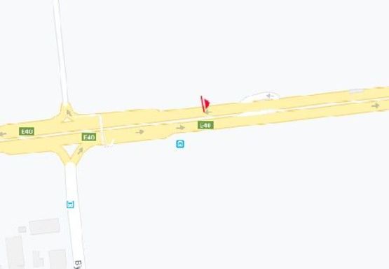 Схема рекламної площини за адресою Брест-Литовское шоссе