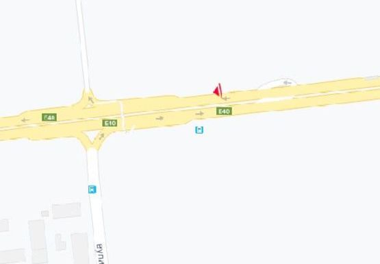 Схема рекламной плоскости по адресу Брест-Литовское шоссе