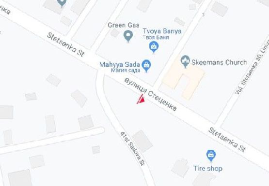 Схема рекламной плоскости по адресу Стеценка ул., 30 (напротив)