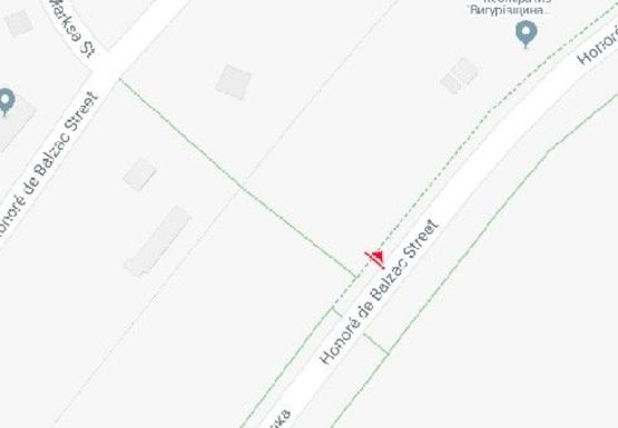 Схема рекламной плоскости по адресу Бальзака ул. (Каштановая ул.)