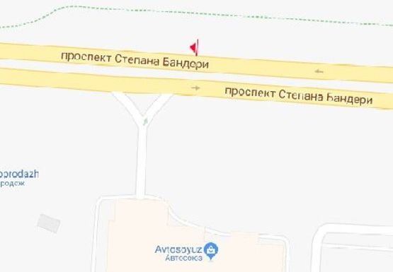 Схема рекламної площини за адресою Бендеры пр., 28 (Московский пр.)