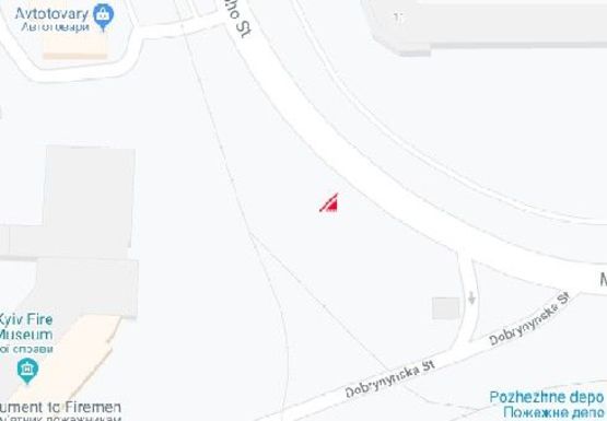 Схема рекламной плоскости по адресу Малиновского ул., 11 (напротив)