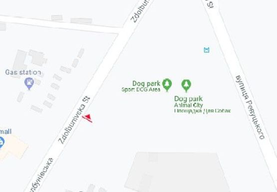 Схема рекламной плоскости по адресу Здолбуновская ул.