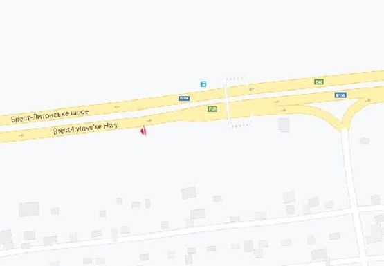Схема рекламної площини за адресою Брест-Литовское шоссе