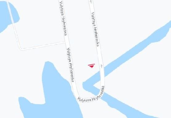 Схема рекламной плоскости по адресу Григоренка пр. (на разделителе)