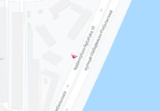 Схема рекламной плоскости по адресу Набережно-Рыбальская ул.