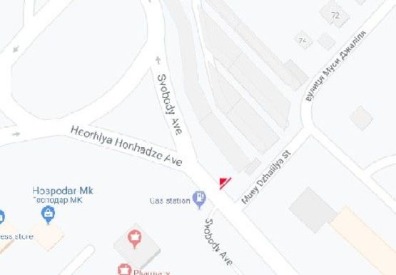 Схема рекламной плоскости по адресу Свободы пр., 28 (напротив)