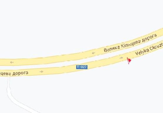 Схема рекламної площини за адресою Большая Кольцевая дорога ул.