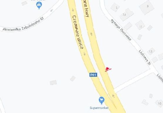 Схема рекламной плоскости по адресу Столичное шоссе