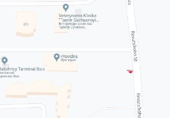 Схема рекламної площини за адресою Ревуцкого ул., 44