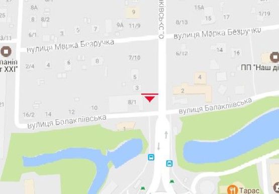 Схема рекламної площини за адресою Щербаковского ул., 1\8 (бывш. Щербакова ул.)