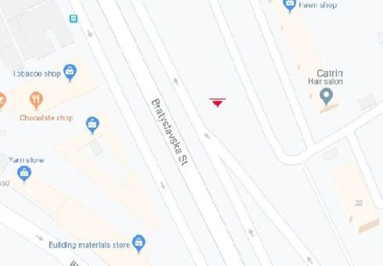 Схема рекламной плоскости по адресу Братиславская ул., 24