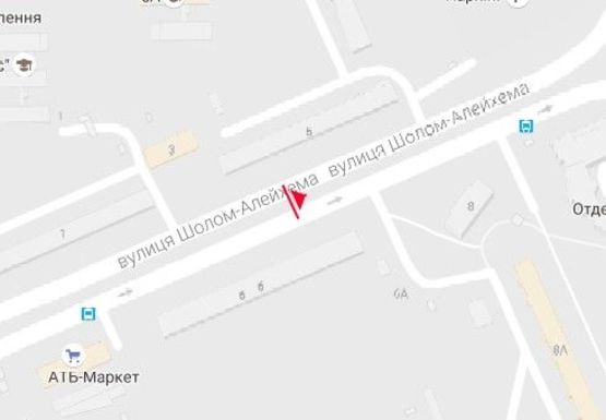 Схема рекламной плоскости по адресу Шолома Алейхема ул., 6