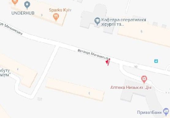 Схема рекламной плоскости по адресу Мечникова ул., 8