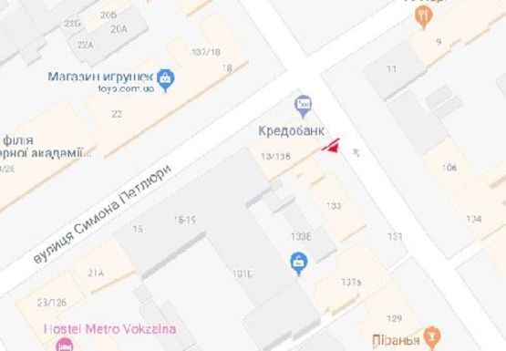 Схема рекламної площини за адресою Саксаганского ул., 135/13